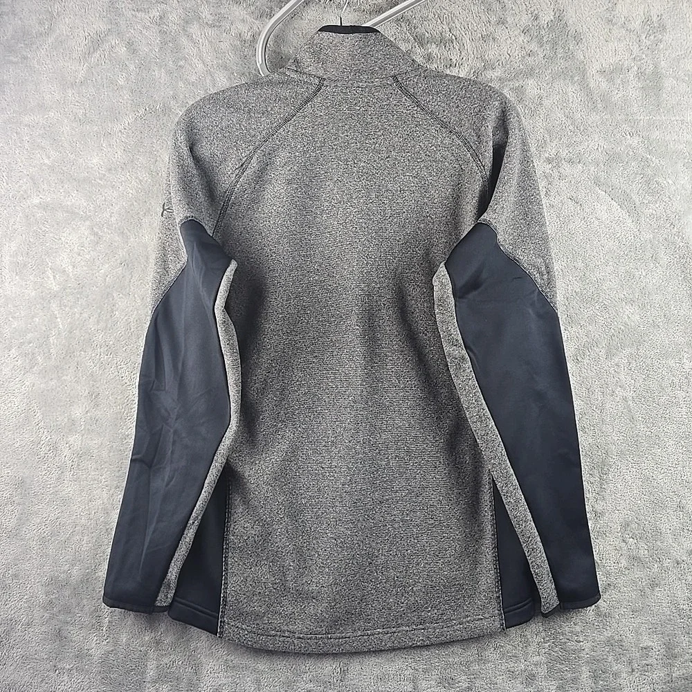 Under Armour Jacket Womens Small Gray UA‎ Phenom Fleece Full Zip Mock Neck Golf